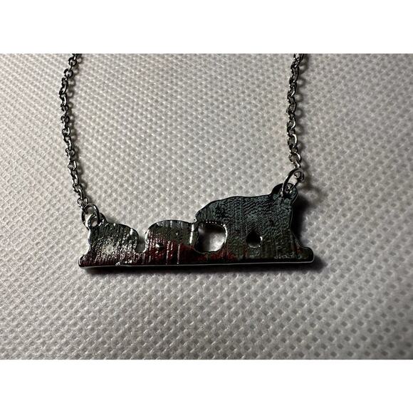 Mama Bear with 2 Cubs Necklace - Picture 2 of 4